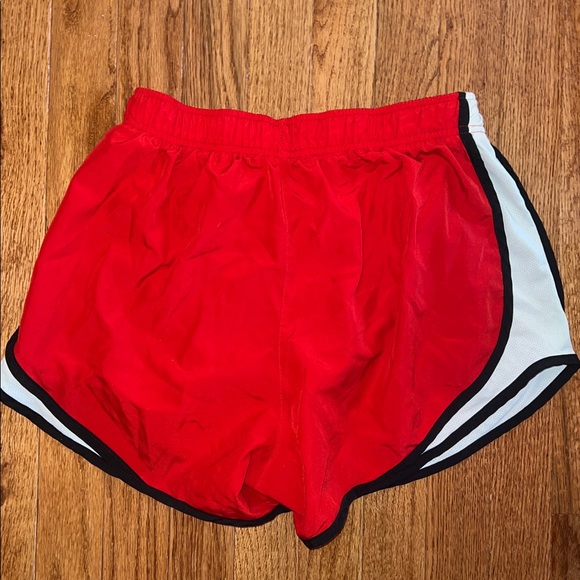 Set of 2 Nike Red, Black & White Tempo Dri Fit Athletic Shorts Women’s Medium - Picture 10 of 11